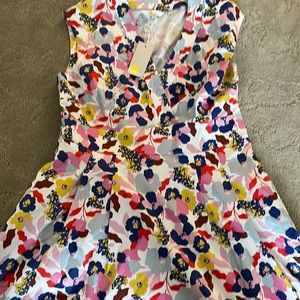 Boden multicolored floral sun dress, size 10, NWT
